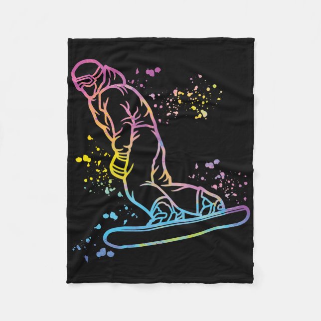 Cobertor De Velo Snowboard mais colorida Snowboard 14 (Frente)