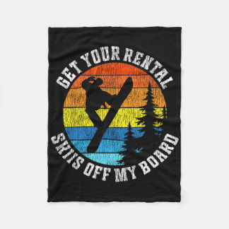 Cobertor De Velo Snowboard Snowboard Vintage Retro Obtenha o seu al