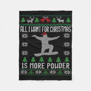 Cobertor De Velo Snowboard Ugly Christmas Snowboard Gift Snowboa