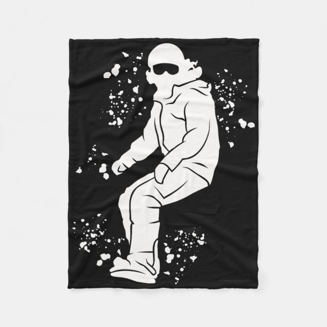 Cobertor De Velo Snowboarder Colorida Snowboard 3 (Frente)