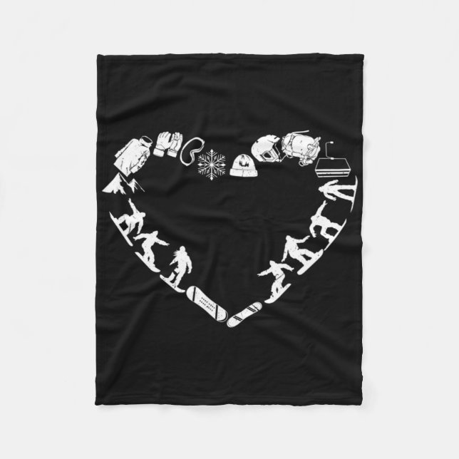 Cobertor De Velo Snowboarder Freeriding Design. Snowboard Snowb de  (Frente)