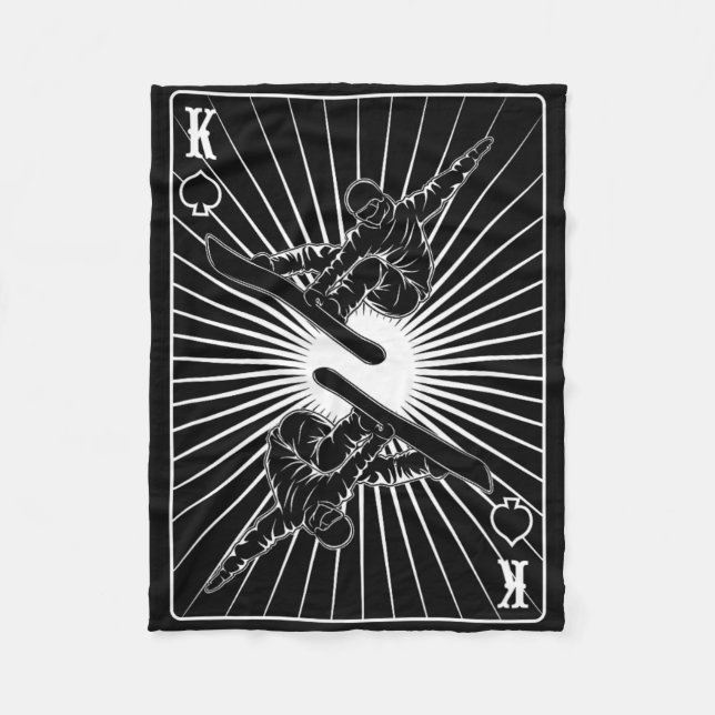 Cobertor De Velo Snowboarder King Freestyle Mounties Snowboard (Frente)