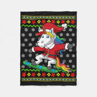 Cobertor De Velo Snowboarder Unicorn Papais noeis Snowboard Natal S