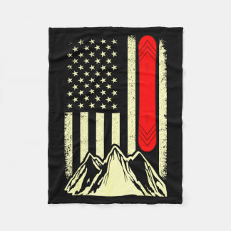 Cobertor De Velo Snowboarding esqui snowboard bandeira americana