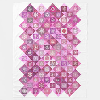Cobertor De Velo Snowcatcher Heartflakes Patchwork