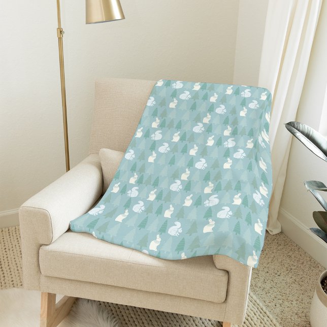 Cobertor De Velo Snowy Winter Woodland Animais (Criador carregado)