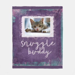 Cobertor De Velo Snuggle o roxo do amigo/a cobertura da foto velo