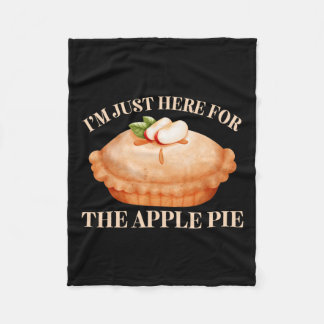 Cobertor De Velo Só estou aqui para a Comida Engraçada da Apple Pie