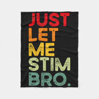 Cobertor De Velo Só Me Deixe Estimular Irmão Camiseta Divertida de