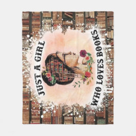 Cobertor De Velo Só uma garota que ama livros