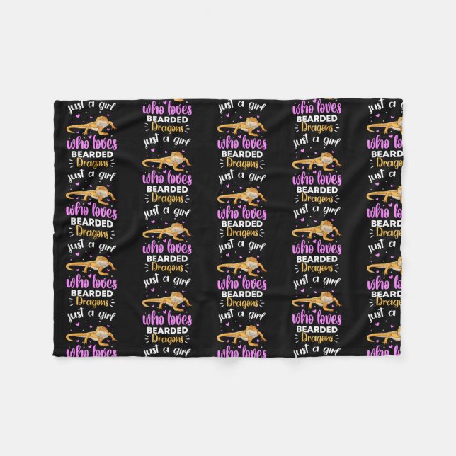 Cobertor De Velo Só Uma Menina Que Adora Dragões Carnados (Frente (Horizontal))