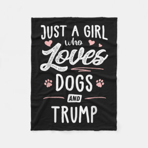 Cobertor De Velo Só Uma Menina Que Ama Cachorros E Cachorros De Pre