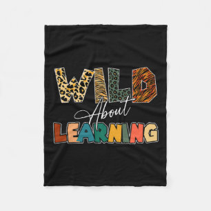 Cobertor De Velo Sobre Aprender Professor Leopard De Volta Ao Ensin