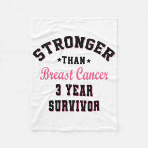 Cobertor De Velo Sobrevivência Mais Forte Que O Cancer Da Mama 3 An