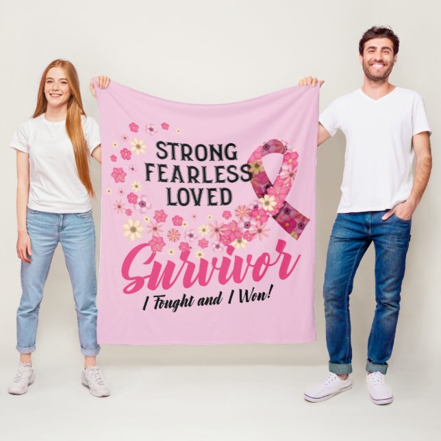 Cobertor De Velo Sobrevivente do Câncer da Mama Forte Amado (In Situ)