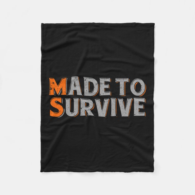 Cobertor De Velo Sobreviver à Esclerose Múltipla Sensibilização 1 (Frente)