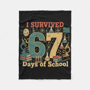 Cobertor De Velo Sobrevivi 67 Dias De Escola Engraçado 67 Meme Ciên
