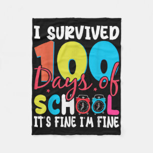 Cobertor De Velo Sobrevivi A 100 Dias De Escola, A Coisa Im Fine 10