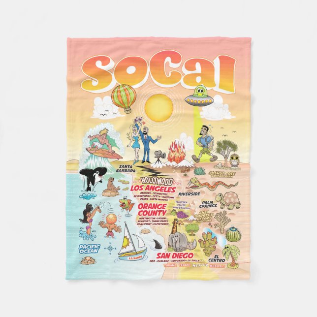 Cobertor De Velo SoCal pequeno (Frente)