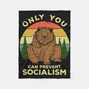 Cobertor De Velo Socialismo - Rússia Amor Urso Russo Ussr Acampamen