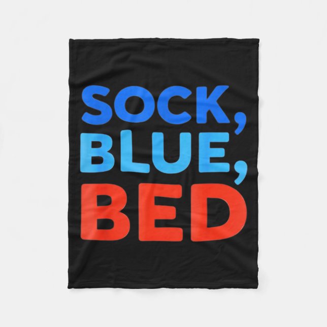 Cobertor De Velo Sock Blue Bed Funny Meme  (Frente)