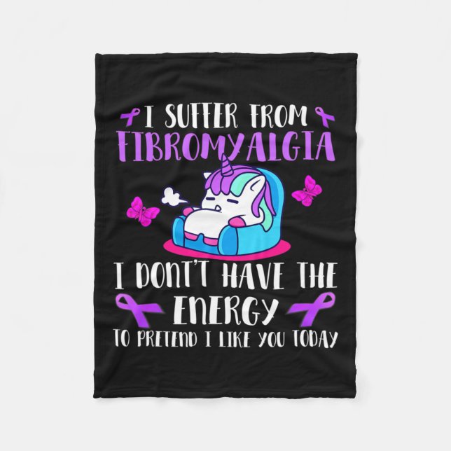 Cobertor De Velo Sofro De Fibromialgia - Pode Vestir Fibromialgia (Frente)