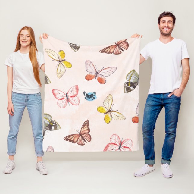 Cobertor De Velo Soft Blooms Fleece Blanket (In Situ)