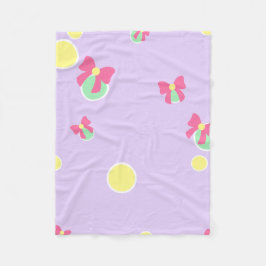 Cobertor De Velo soft pastel polka dots and bows