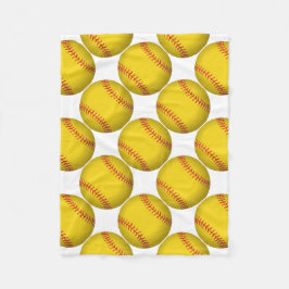 Cobertor De Velo Softball amarelo