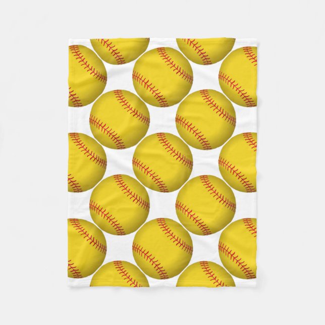 Cobertor De Velo Softball amarelo (Frente)
