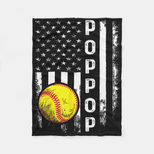 Cobertor De Velo Softball Poppop Bandeira da América Homens Mulhere