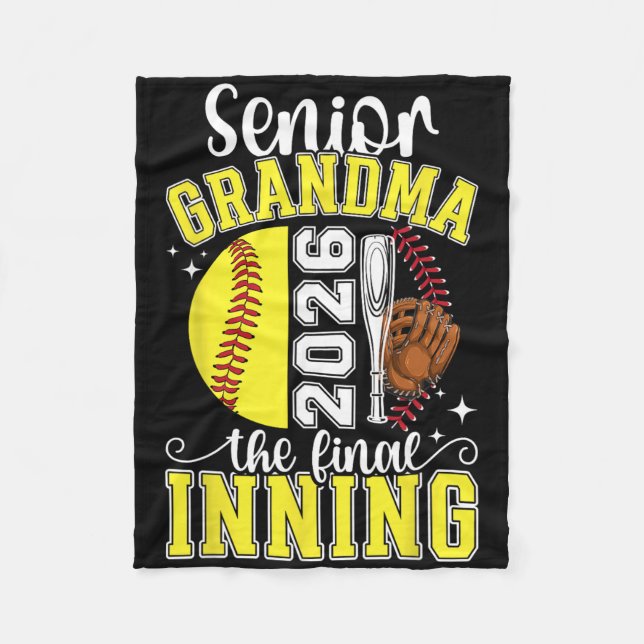 Cobertor De Velo Softball Senior Grandma 2026 Softball Senior Grand (Frente)