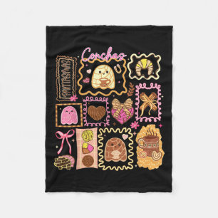 Cobertor De Velo Soky Conchas Ghost Halloween Mexicano Pan Dulce Gi