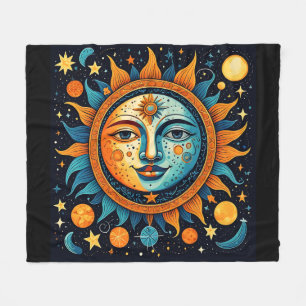 Cobertor De Velo Sol E Lua Celestiais