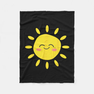 Cobertor De Velo Sol Sorriso Brilho Fofo Adorável Amor Verão Férias