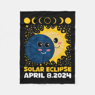 Cobertor De Velo Solar Eclipse 2024 Cute Kids Toddler Boy Total Ecl