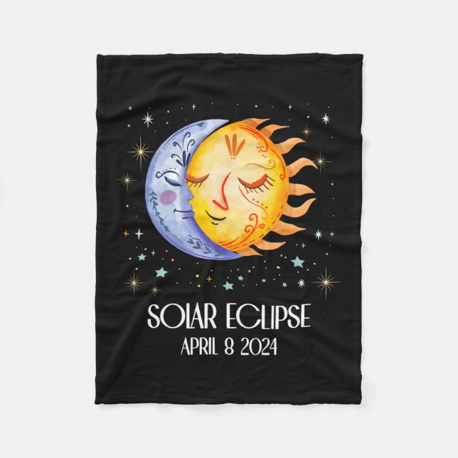 Cobertor De Velo Solar Eclipse 2024 Cute Solar Eclipse Kids Boys Gi (Frente)