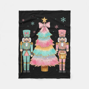 Cobertor De Velo Soldado Quebra-Nozes Pastel com Laço Rosa Árvore d