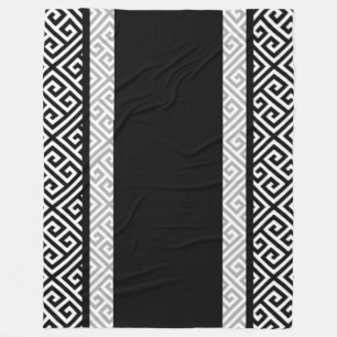 Cobertor De Velo Solteiro preto e branco