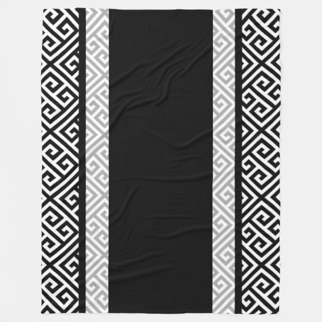 Cobertor De Velo Solteiro preto e branco (Frente)