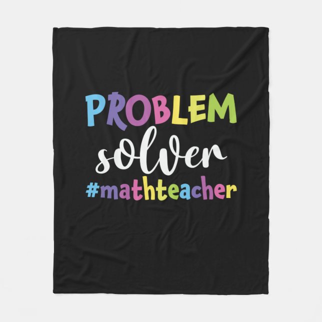 Cobertor De Velo Solucionador de Problemas do Professor de Matemáti (Frente)