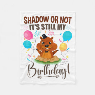 Cobertor De Velo Sombra ou não ainda é meu aniversário Dia da Marmo
