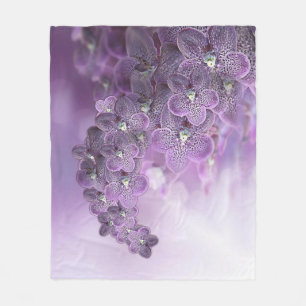Cobertor De Velo Sombras das orquídeas roxas violetas
