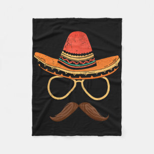 Cobertor De Velo Sombrero Face Cinco De Mayo Partido Fiesta Mexican