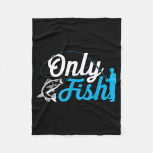 Cobertor De Velo Somente Peixe Engraçado B Humor de Pesca Amante Pe