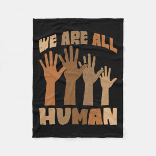 Cobertor De Velo Somos Todos Humanos Melanina História Negra Afro-A