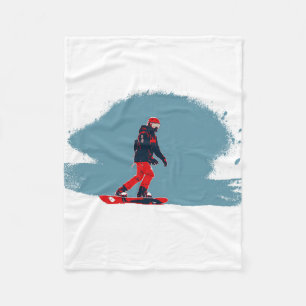 Cobertor De Velo Sonho com Snowboard - Snowboarder