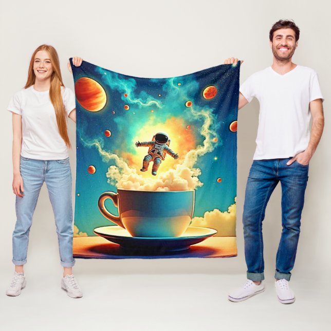 Cobertor De Velo Sonho de café astronauta (In Situ)