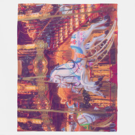 Cobertor De Velo sonho infantil - carrossel antigo