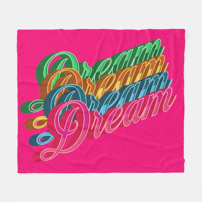 Cobertor De Velo Sonho Rosa (Frente (Horizontal))